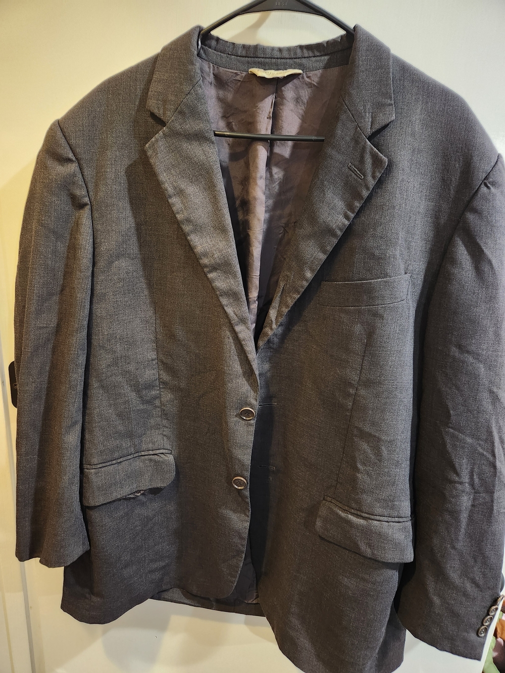 Pronto Uomo Charcoal Gray Men's Single-Breasted Blazer